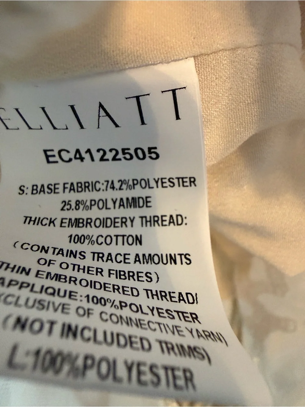 Elliatt Sienna Lace Top in Cream lace - Picture 11 of 12